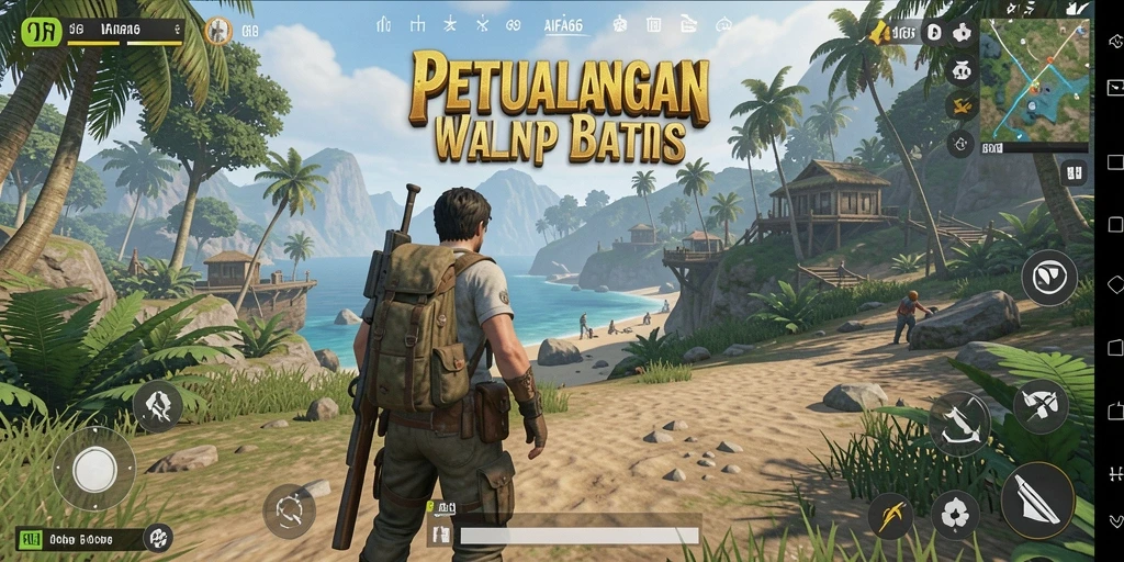 Screenshot gameplay AIFA66 menampilkan dunia Open World yang luas dan indah.