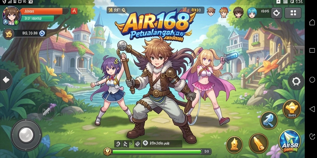 Tangkapan layar gameplay dari AIR168 yang menampilkan aksi keren.