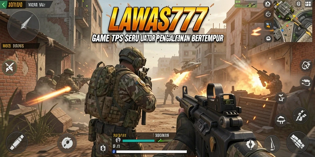 Screenshot LAWAS777 menampilkan aksi seru dalam pertempuran TPS.