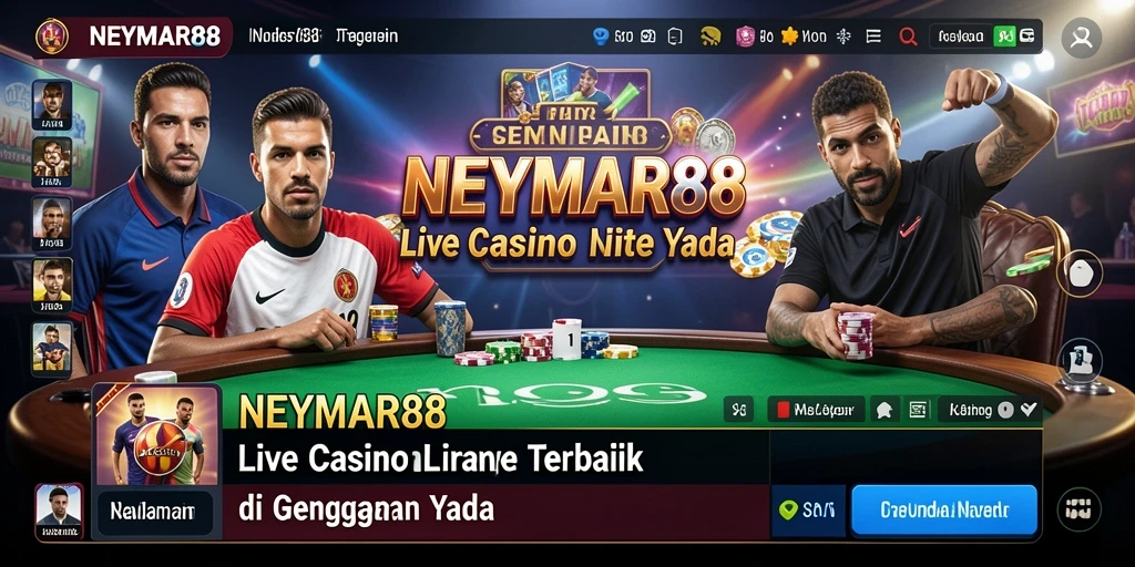 Tampilan antarmuka permainan Live Casino NEYMAR88 yang menarik.