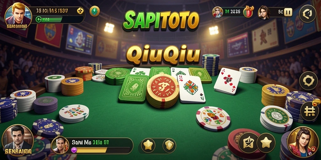 Tampilan gameplay QiuQiu yang seru dan interaktif.