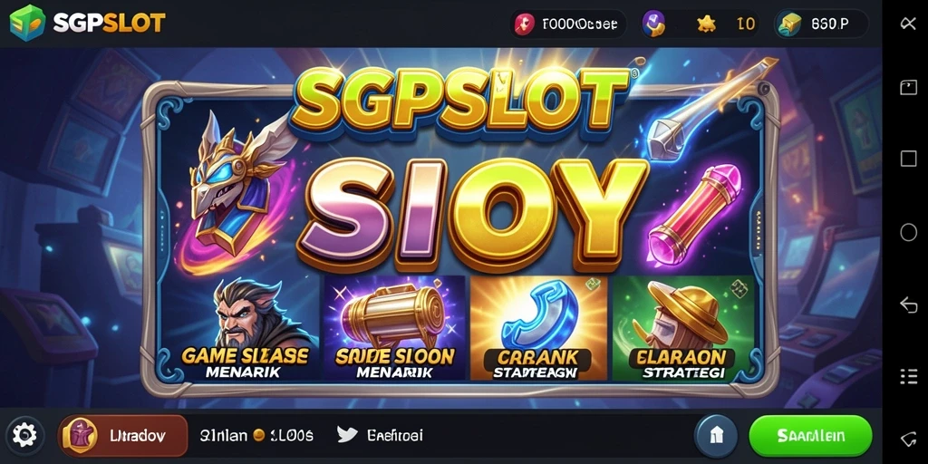 Screenshot gameplay SGPSLOT menampilkan mesin slot yang menarik.